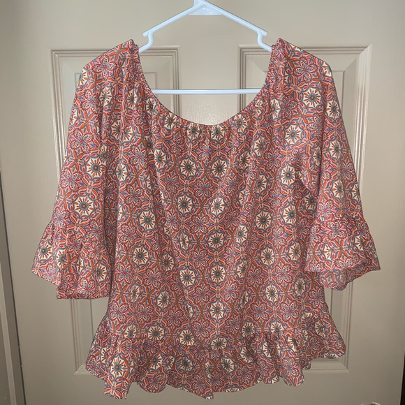 Floral Print Ruffle Top - Picture 3 of 3